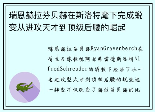 瑞恩赫拉芬贝赫在斯洛特麾下完成蜕变从进攻天才到顶级后腰的崛起